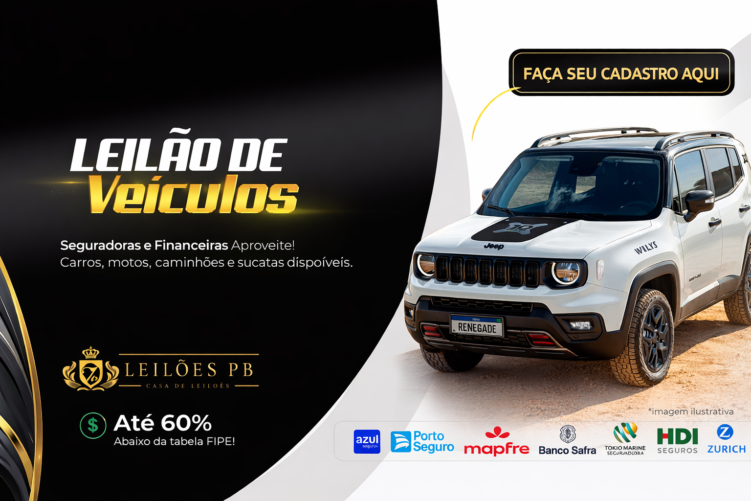 Leilão de Veículos - Quarta-Feira - 14/10/2026